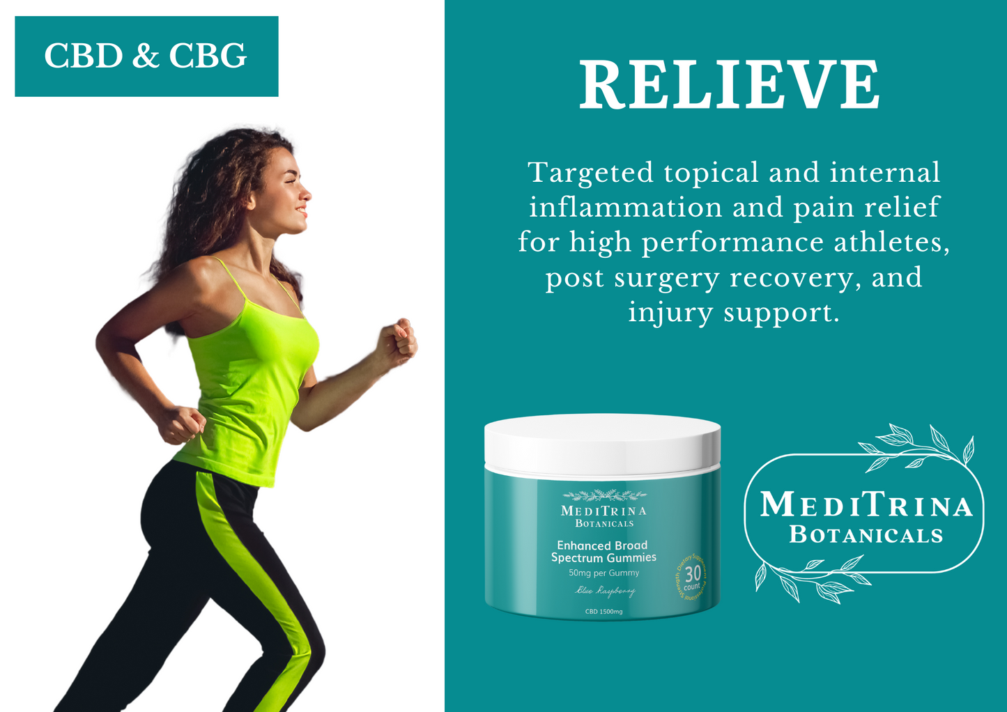 Meditrina Relieve Gummies 1500mg Cannabinoids