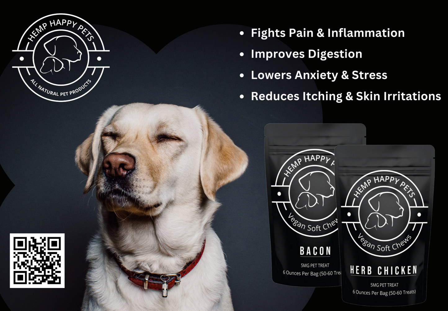 HEMP HAPPY PETS SOFT CHEWS (300MG)