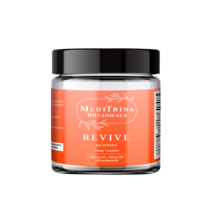 Meditrina Revive Gummies 500mg CBD, 100mg CBN, 100mg Melatonin